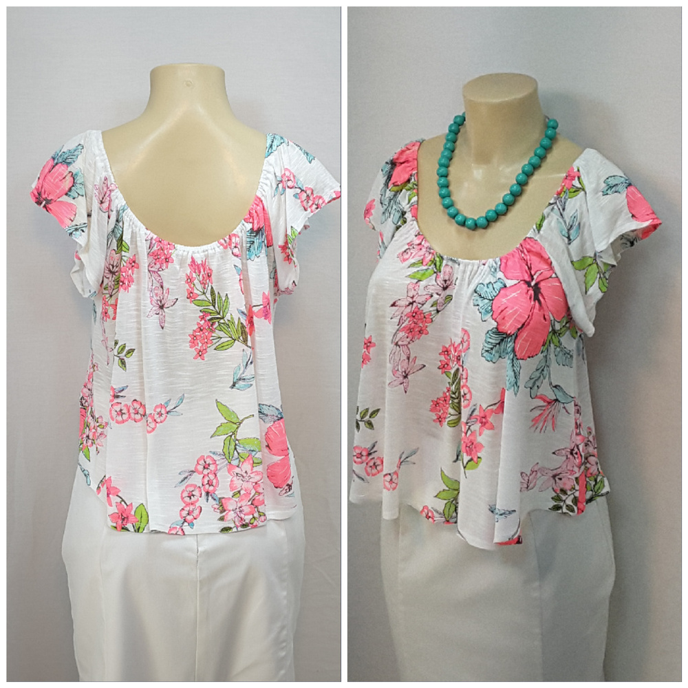 AEROPOSTALE, Pullover Floral Top, size XS - Picture 3 of 8